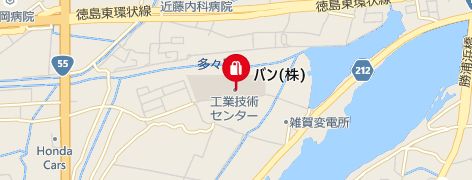 バン(株)＜徳島の地図